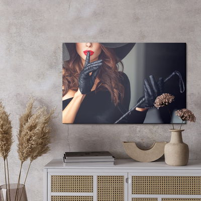 Ljuddämpande tavla - Woman wearing gloves