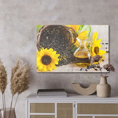 Ljuddämpande tavla - Sunflower seeds and oil