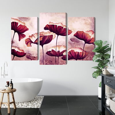 Ljuddämpande tavla - Poppies as painted