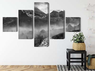 Ljuddämpande tavla - Hala gasienicowa in black