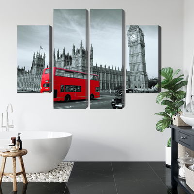 Ljuddämpande tavla - Red London bus