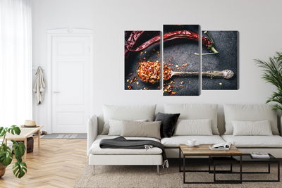 Ljuddämpande tavla - Dried chili peppers