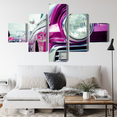 Ljuddämpande tavla - Retro style car headlight