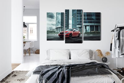 Ljuddämpande tavla - Red car on a background