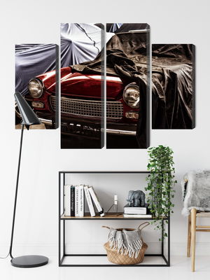Ljuddämpande tavla - Italian retro car covered