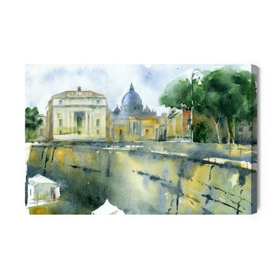 Ljuddämpande tavla - Rome as painted