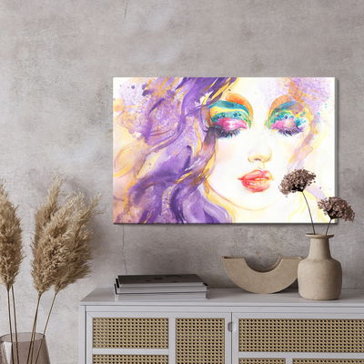 Ljuddämpande tavla - Abstract female portrait