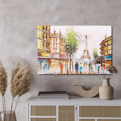 Ljuddämpande tavla - Paris street overlooking