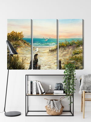 Ljuddämpande tavla - Painted sand dunes