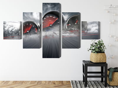 Ljuddämpande tavla - High speed car counters