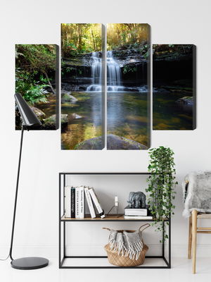 Ljuddämpande tavla - A waterfall in the bush