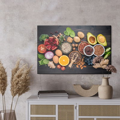 Ljuddämpande tavla - Vegetables, treats and spices