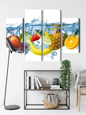 Ljuddämpande tavla - Fresh fruit in the water