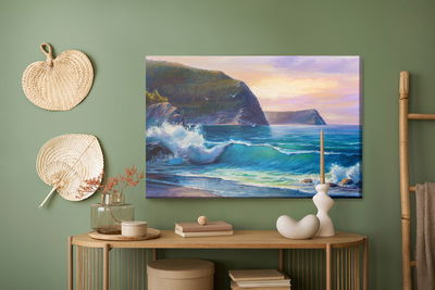 Ljuddämpande tavla - The sea in the morning