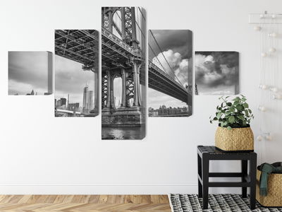 Ljuddämpande tavla - Manhattan bridge in New York