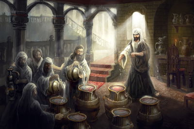 Ljuddämpande tavla - Miracle at cana in galilee