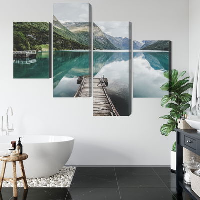 Ljuddämpande tavla - View of the lovatnet lake