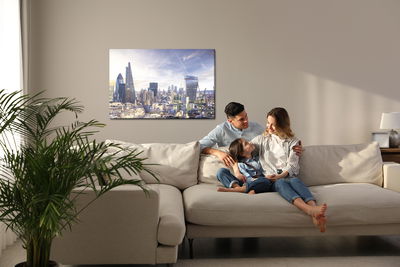 Ljuddämpande tavla - A modern London neighborhood