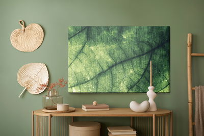 Ljuddämpande tavla - Abstract leaf texture