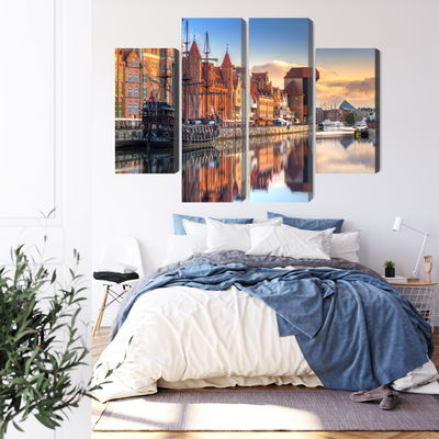 Ljuddämpande tavla - Gdansk motlawa at sunrise