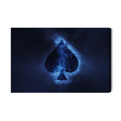 Ljuddämpande tavla - Abstract symbol of spades