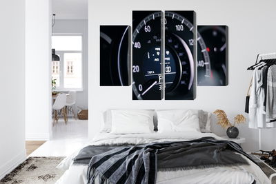 Ljuddämpande tavla - Modern car speedometer