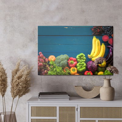 Ljuddämpande tavla - Vegetables and fruits