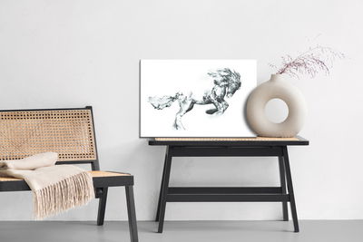 Ljuddämpande tavla - Horse as sketched