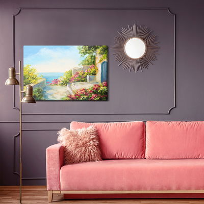 Ljuddämpande tavla - House by the sea