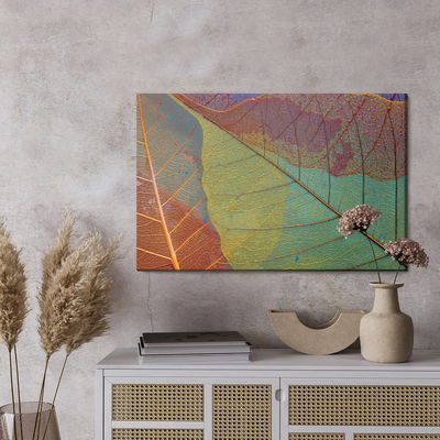 Ljuddämpande tavla - Colorful leaves on a macro