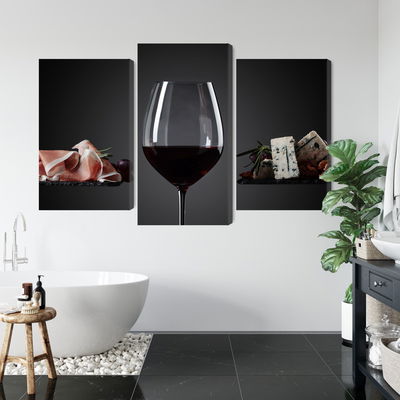 Ljuddämpande tavla - A glass of red wine