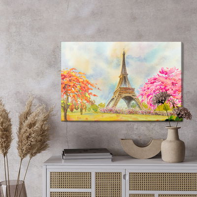 Ljuddämpande tavla - The eiffel tower between