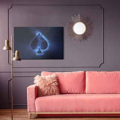 Ljuddämpande tavla - Abstract symbol of spades