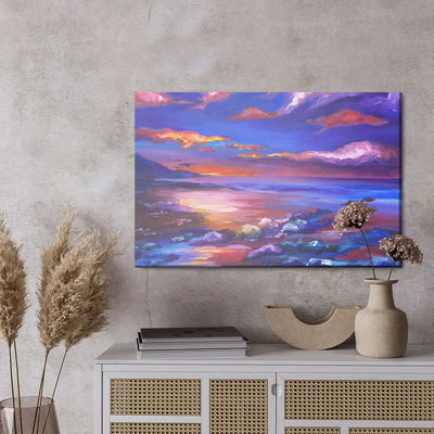 Ljuddämpande tavla - Abstract sea landscape