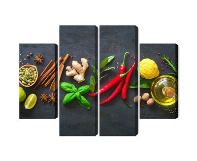 Ljuddämpande tavla - Fresh aromatic spices