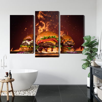 Ljuddämpande tavla - Tasty burgers