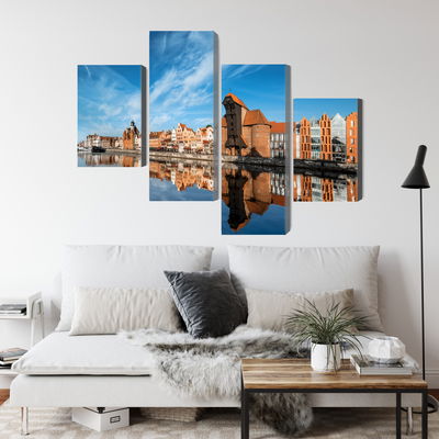 Ljuddämpande tavla - Panorama of gdansk