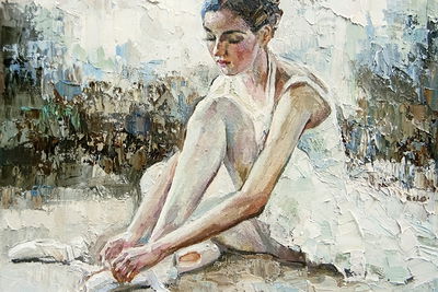 Ljuddämpande tavla - Ballerina before the show