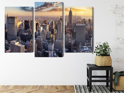 Ljuddämpande tavla - 3d panorama of New York city