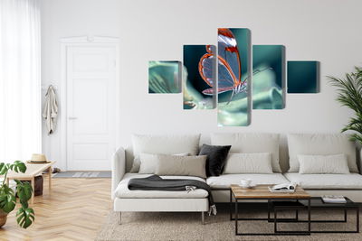 Ljuddämpande tavla - Glass-winged butterfly close