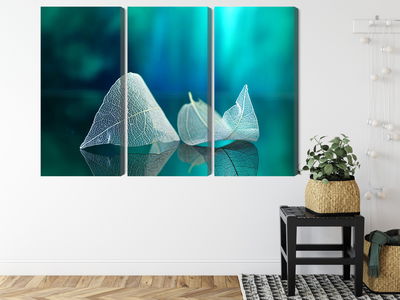 Ljuddämpande tavla - Delicate leaves close up