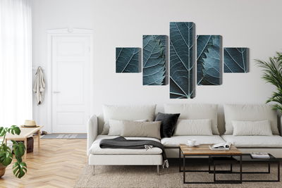 Ljuddämpande tavla - Leaves with a macro