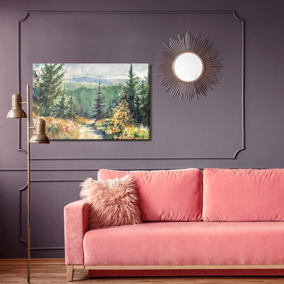 Ljuddämpande tavla - Landscape with mountains