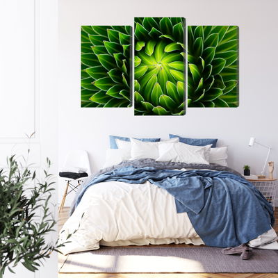 Ljuddämpande tavla - Green plant on a macro scale