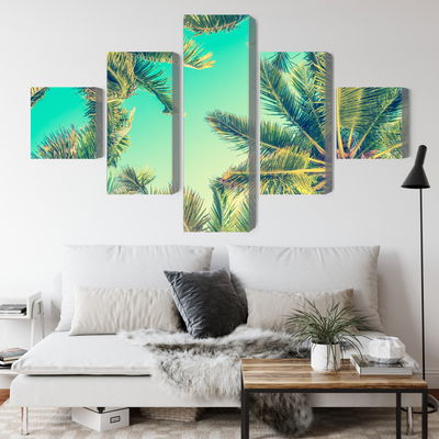 Ljuddämpande tavla - Bottom view of the palm trees