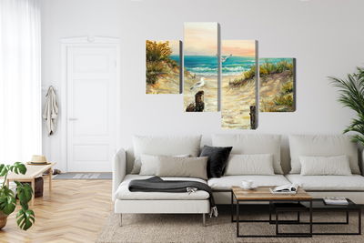 Ljuddämpande tavla - Painted sand dunes