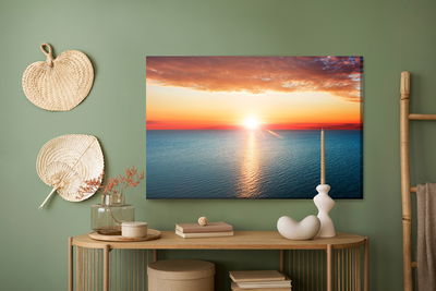 Ljuddämpande tavla - Bird's eye view of the sea