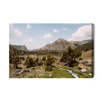 Ljuddämpande tavla - Beautiful 3d mountain