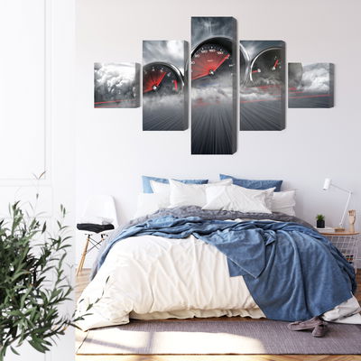 Ljuddämpande tavla - High speed car counters