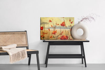 Ljuddämpande tavla - Wild red poppies